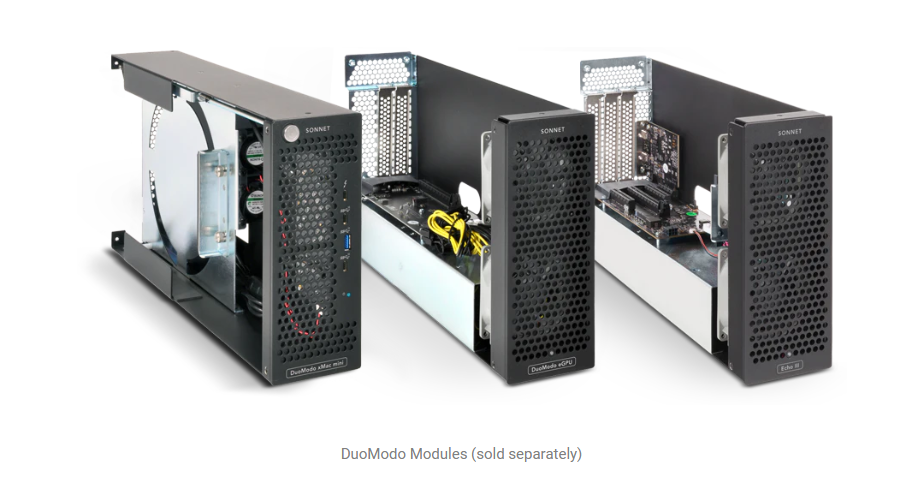 DuoModo Dual-Module Rackmount Enclosure - Add Any Module xMac mini,eGPU,Echo III and Echo I DuoModo Dual-Module Rackmount Enclosure - Add Any Module xMac mini,eGPU,Echo III and Echo I